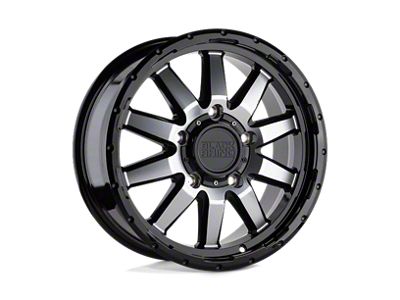 Black Rhino Excursion Gloss Black with Mirror Face 6-Lug Wheel; 18x8; 35mm Offset (14-18 Sierra 1500)