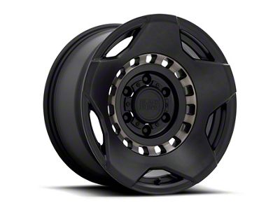 Black Rhino Muzzle Matte Black with Machined Tinted Ring 6-Lug Wheel; 17x9; 0mm Offset (14-18 Sierra 1500)