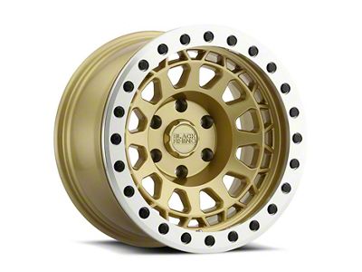 Black Rhino Primm Matte Gold with Machined Ring 6-Lug Wheel; 17x8.5; 0mm Offset (14-18 Sierra 1500)