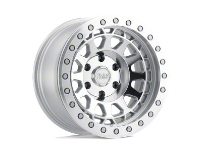 Black Rhino Primm Silver with Mirror Face and Machined Ring 6-Lug Wheel; 18x9.5; -12mm Offset (14-18 Sierra 1500)