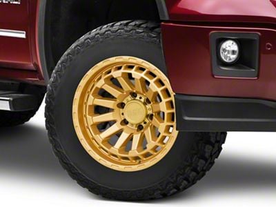 Black Rhino Raid Gold 6-Lug Wheel; 18x9.5; 12mm Offset (14-18 Sierra 1500)