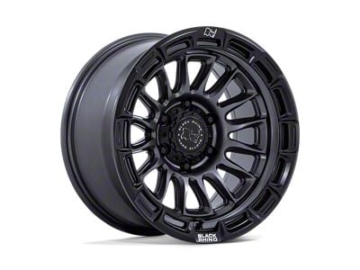 Black Rhino Rival Matte Gunmetal with Matte Black Lip 6-Lug Wheel; 17x8.5; 25mm Offset (14-18 Sierra 1500)