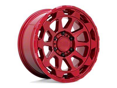 Black Rhino Rotor Candy Red 6-Lug Wheel; 17x8.5; -18mm Offset (14-18 Sierra 1500)