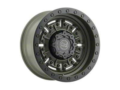 Black Rhino Abrams Olive Drab Green 6-Lug Wheel; 17x8.5; 0mm Offset (14-18 Silverado 1500)