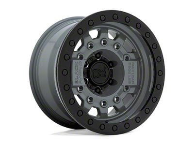 Black Rhino Avenger Beadlock Battleship Gray 6-Lug Wheel; 17x8.5; 0mm Offset (14-18 Silverado 1500)