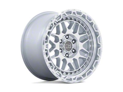 Black Rhino Holcomb Gloss Silver with Mirror Cut Face 6-Lug Wheel; 20x9.5; -18mm Offset (14-18 Silverado 1500)