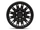 Black Rhino Mission Matte Black with Machined Tinted Spokes 6-Lug Wheel; 18x9; -18mm Offset (14-18 Silverado 1500)