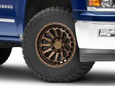 Black Rhino Raid Matte Bronze 6-Lug Wheel; 18x9.5; -18mm Offset (14-18 Silverado 1500)