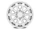 Black Rhino Rotor Gloss Silver 6-Lug Wheel; 18x9; 12mm Offset (14-18 Silverado 1500)