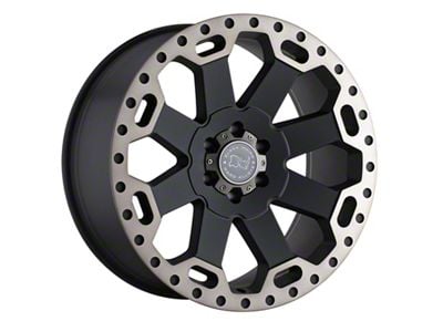 Black Rhino Warlord Matte Black with Machined Dark Tint 6-Lug Wheel; 18x8; 35mm Offset (14-18 Silverado 1500)