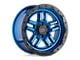 Black Rhino Barstow Dearborn Blue with Black Ring 6-Lug Wheel; 20x9.5; 12mm Offset (15-20 F-150)
