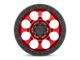 Black Rhino Riot Candy Red with Black Ring and Bolts 6-Lug Wheel; 17x9; 12mm Offset (15-20 F-150)