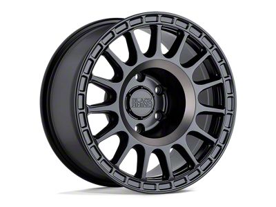 Black Rhino Sandstorm Semi Gloss Black with Machined Dark Tint Ring 6-Lug Wheel; 18x8.5; 0mm Offset (15-20 F-150)