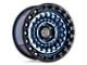 Black Rhino Sentinel Cobalt Blue with Black Ring 8-Lug Wheel; 17x8.5; -18mm Offset (15-19 Sierra 2500 HD)