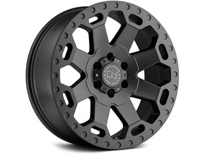 Black Rhino Warlord Matte Gunmetal 8-Lug Wheel; 18x9; -12mm Offset (15-19 Sierra 2500 HD)