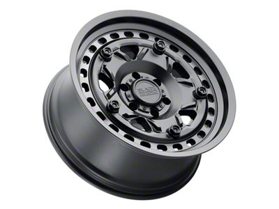 Black Rhino Grange Dark Tint Matte Black Machined 8-Lug Wheel; 20x9; 6mm Offset (15-19 Sierra 3500 HD SRW)