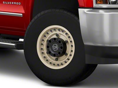 Black Rhino Armory Desert Sand 8-Lug Wheel; 17x9.5; -18mm Offset (15-19 Silverado 3500 HD SRW)