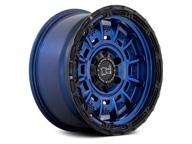 Black Rhino Legion Cobalt Blue with Black Lip 8-Lug Wheel; 20x10; -18mm Offset (15-19 Silverado 3500 HD SRW)