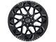 Black Rhino Reaper Gloss Black Milled 8-Lug Wheel; 20x11.5; -44mm Offset (15-19 Silverado 3500 HD SRW)