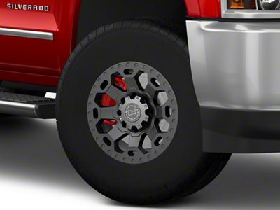 Black Rhino Warlord Matte Gunmetal 8-Lug Wheel; 17x9; -12mm Offset (15-19 Silverado 3500 HD SRW)