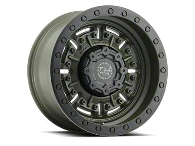 Black Rhino Abrams Olive Drab Green 6-Lug Wheel; 17x8.5; 0mm Offset (15-20 Tahoe)