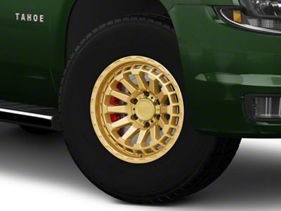 Black Rhino Raid Gold 6-Lug Wheel; 17x8.5; -18mm Offset (15-20 Tahoe)