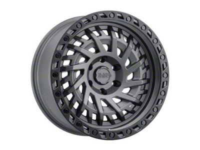 Black Rhino Shredder Matte Gunmetal 6-Lug Wheel; 17x9; 0mm Offset (15-20 Tahoe)