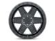 Black Rhino Attica Matte Black 6-Lug Wheel; 20x9.5; -18mm Offset (15-20 Yukon)