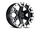 Black Rhino Gauntlet Gloss Black Machined 6-Lug Wheel; 18x9; -18mm Offset (15-20 Yukon)