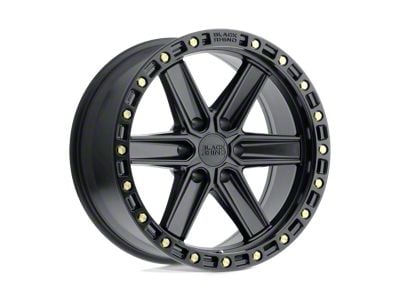 Black Rhino Henderson Matte Black with Brass Bolts 6-Lug Wheel; 20x9.5; 18mm Offset (15-20 Yukon)