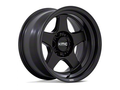 KMC Lobo Matte Black 6-Lug Wheel; 17x8.5; 18mm Offset (15-20 Yukon)