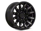 Black Rhino Mission Matte Black with Machined Tinted Spokes 6-Lug Wheel; 17x8.5; 0mm Offset (15-20 Yukon)