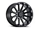 Black Rhino Pinnacle Semi Gloss Black with Gunmetal Bolts 6-Lug Wheel; 20x9; 12mm Offset (15-20 Yukon)