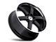 Black Rhino Pondora Gloss Black with Machine Ring 6-Lug Wheel; 20x8.5; 18mm Offset (15-20 Yukon)