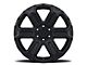 Black Rhino Wanaka Matte Black 6-Lug Wheel; 17x8.5; 12mm Offset (15-20 Yukon)