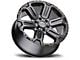 Black Rhino Wanaka Matte Gunmetal with Brushed Face and Gunmetal Tint 6-Lug Wheel; 17x8.5; 12mm Offset (15-20 Yukon)