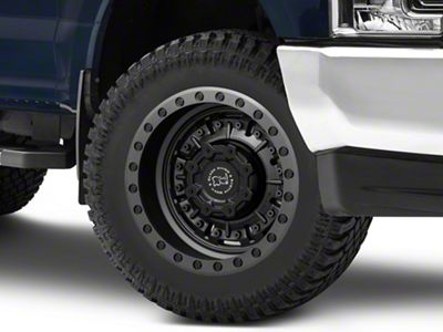 Black Rhino Abrams Textured Matte Gunmetal 8-Lug Wheel; 20x9.5; -18mm Offset (17-22 F-250 Super Duty)