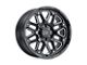 Black Rhino Hollister Gloss Black with Milled Spokes 8-Lug Wheel; 20x9.5; 6mm Offset (17-22 F-250 Super Duty)