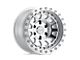 Black Rhino Primm Beadlock Silver with Mirror Face and Machined Ring 8-Lug Wheel; 17x8.5; -38mm Offset (17-22 F-250 Super Duty)