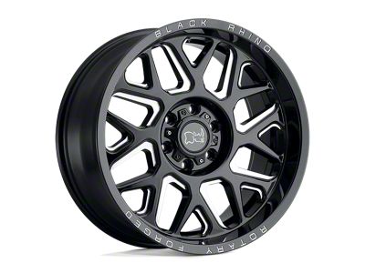 Black Rhino Reaper Gloss Black Milled 8-Lug Wheel; 20x9.5; -18mm Offset (17-22 F-250 Super Duty)