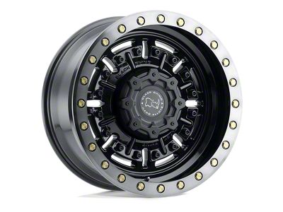 Black Rhino Abrams Gloss Gun Black with Machined Dark Tint 8-Lug Wheel; 17x9.5; -18mm Offset (17-22 F-350 Super Duty SRW)