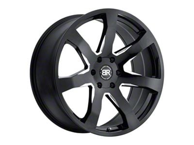 Black Rhino Mozambique Gloss Black Milled 6-Lug Wheel; 24x10; 25mm Offset (99-06 Sierra 1500)