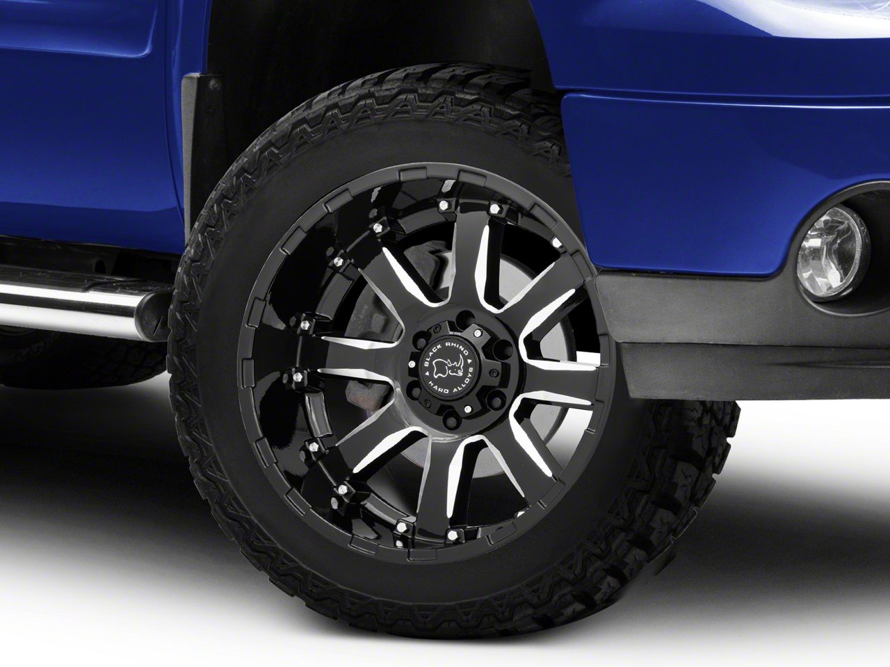 Black Rhino Sierra 1500 Sierra Gloss Black Milled 6-Lug Wheel; 20x10 ...