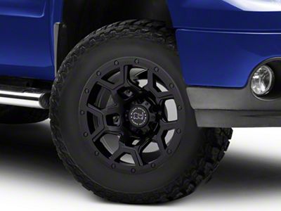 Black Rhino Overland Matte Black 6-Lug Wheel; 17x9.5; -18mm Offset (07-13 Sierra 1500)