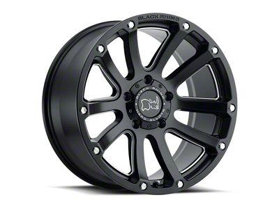 Black Rhino Highland Matte Black 6-Lug Wheel; 18x9.5; -12mm Offset (14-18 Sierra 1500)