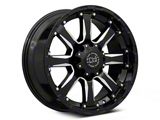 Black Rhino Sierra Gloss Black Milled 8-Lug Wheel; 17x9; 12mm Offset (17-22 F-350 Super Duty SRW)