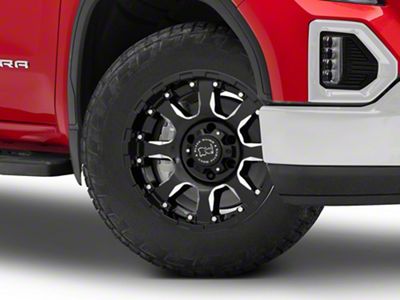 Black Rhino Sierra Gloss Black Milled 6-Lug Wheel; 20x10; -12mm Offset (19-24 Sierra 1500)