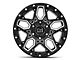 Black Rhino Shrapnel Gloss Black Milled 6-Lug Wheel; 17x9.5; 12mm Offset (19-22 Sierra 1500)