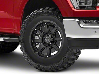 Black Rhino Glamis Matte Black 6-Lug Wheel; 18x9; 12mm Offset (21-25 F-150)