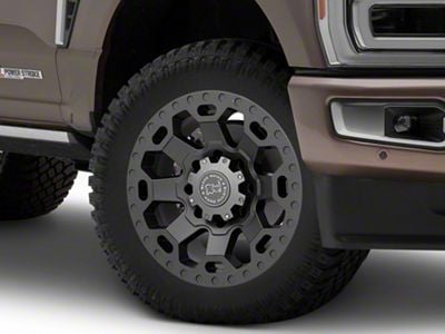 Black Rhino Warlord Matte Gunmetal 8-Lug Wheel; 20x9; 12mm Offset (23-25 F-250 Super Duty)